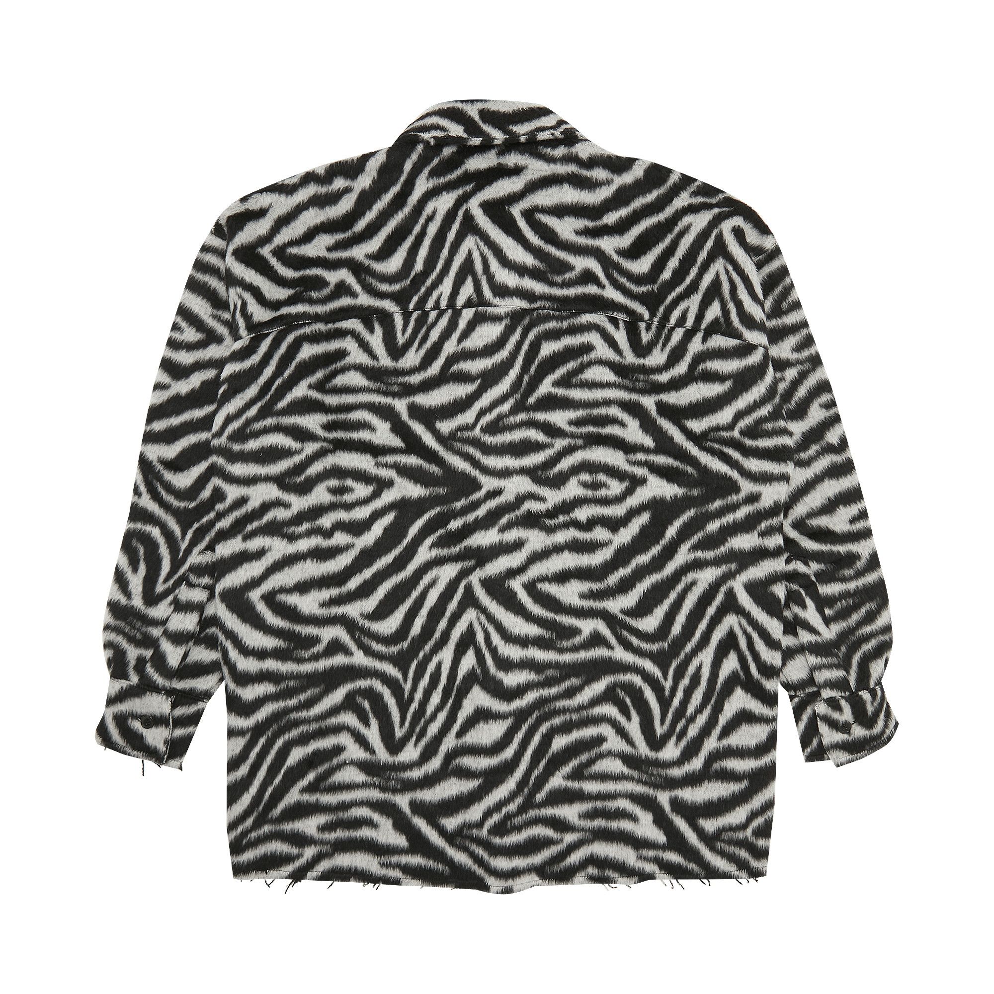 Palmページ Buy Palm Angels Furry Zebra Overshirt 'Black