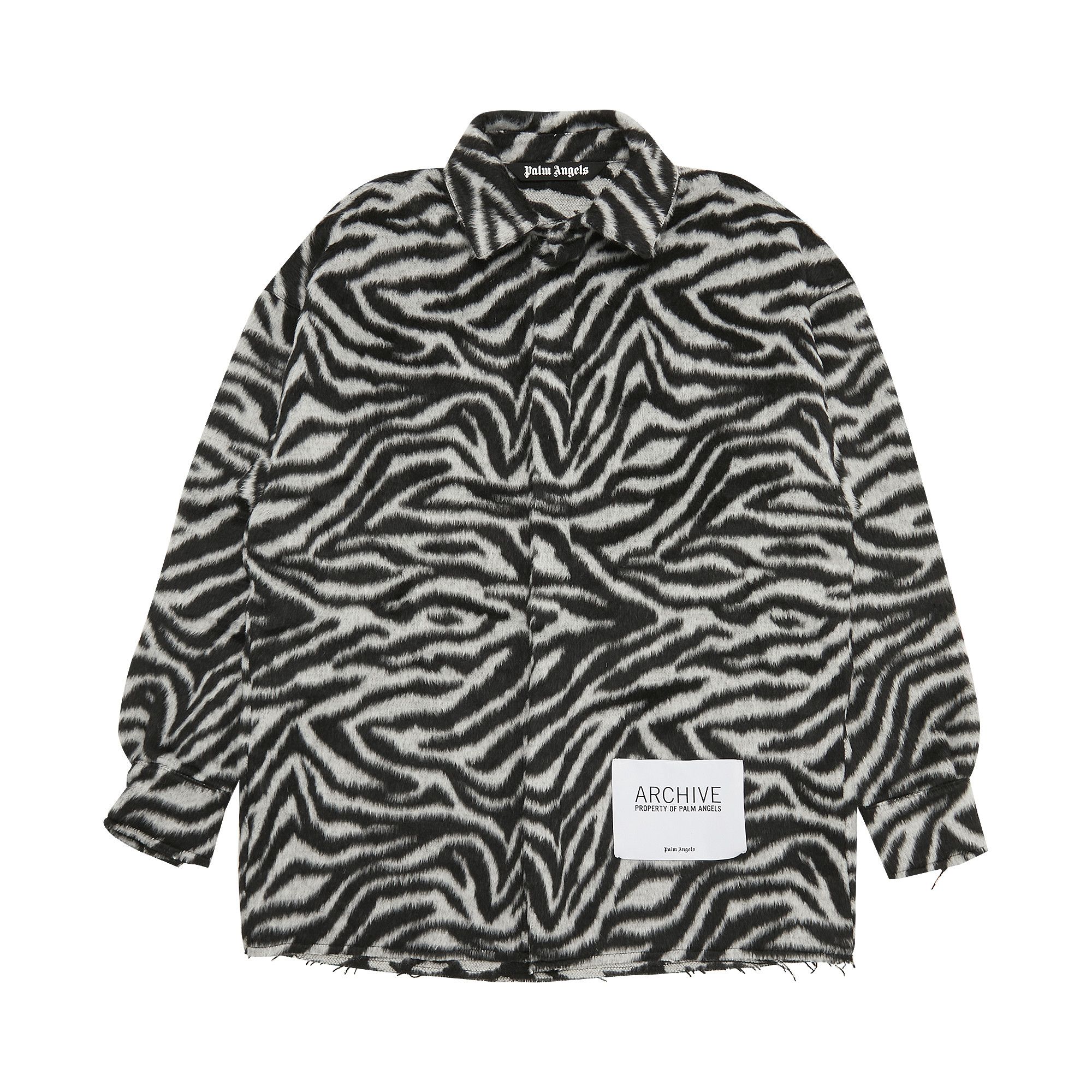 Palmページ Buy Palm Angels Furry Zebra Overshirt 'Black