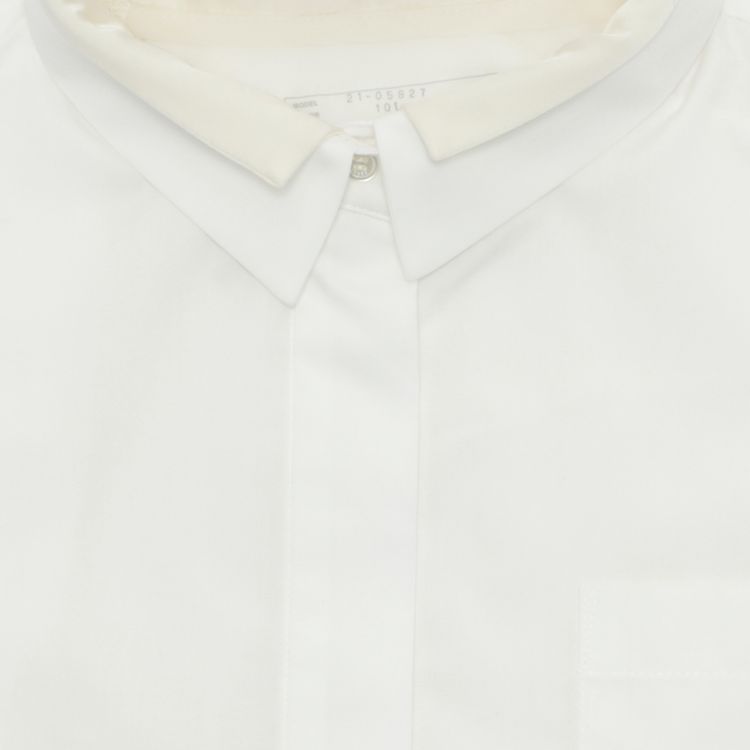 Sacai Cotton Poplin Satin Shirt White