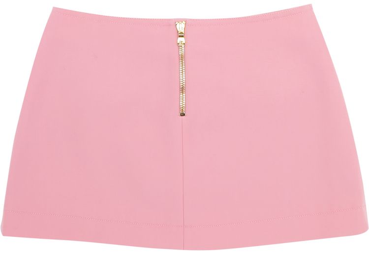 Balmain Short Low Rise GDP Skirt Rose