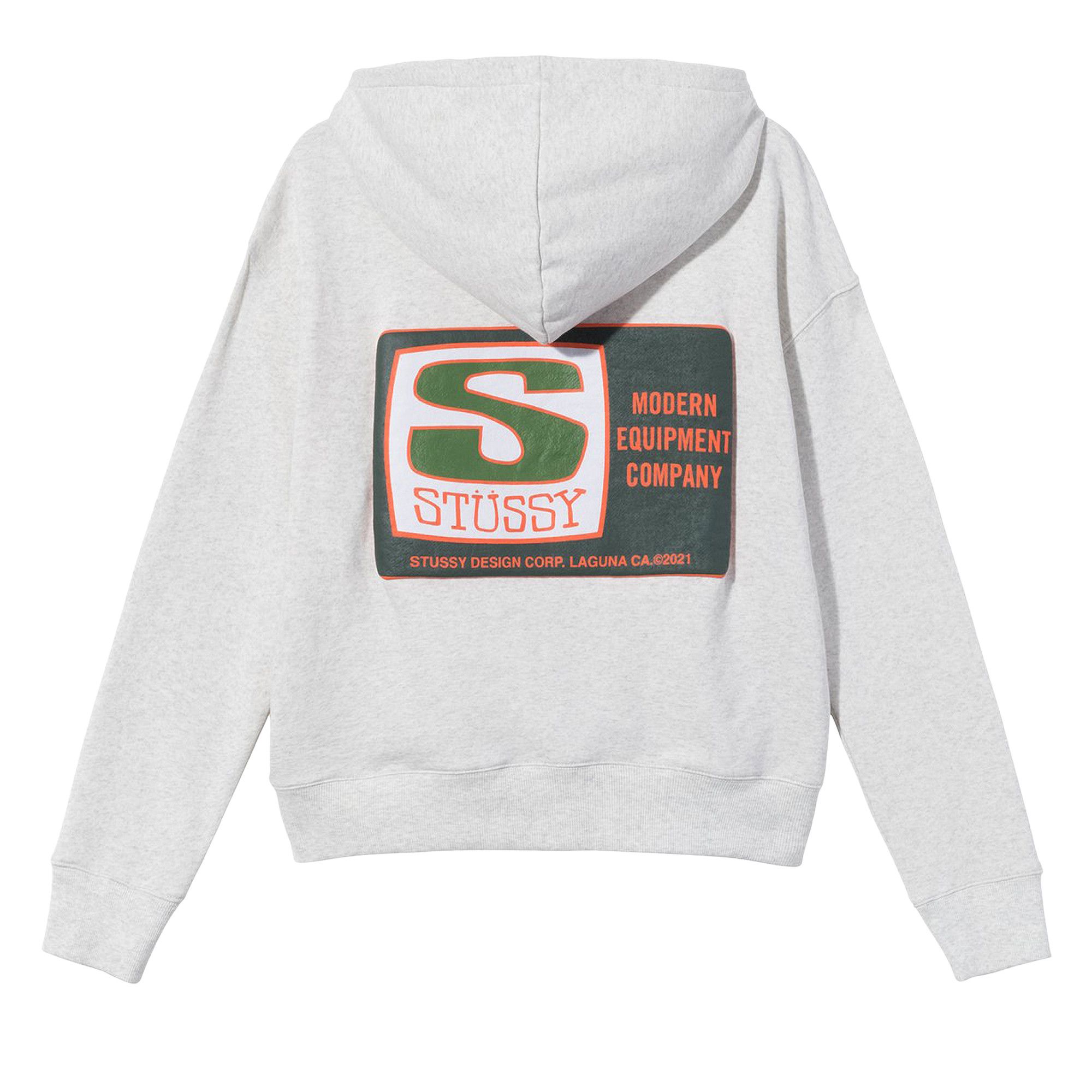 Buy Stussy Boxy Crop Hood 'Ash Heather' - 218127 ASH | GOAT