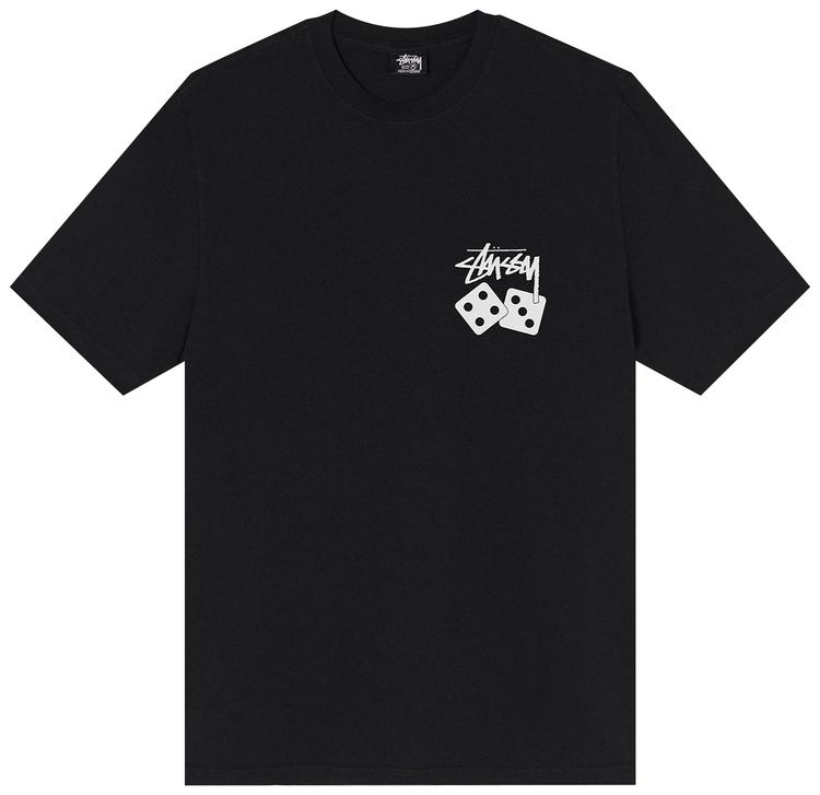 Stussy Dice Pigment Dyed Tee Black