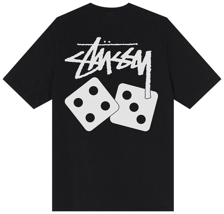 Stussy Dice Pigment Dyed Tee Black