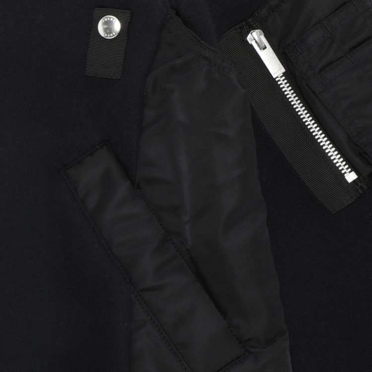 Sacai Nylon Twill Mix Pullover Black