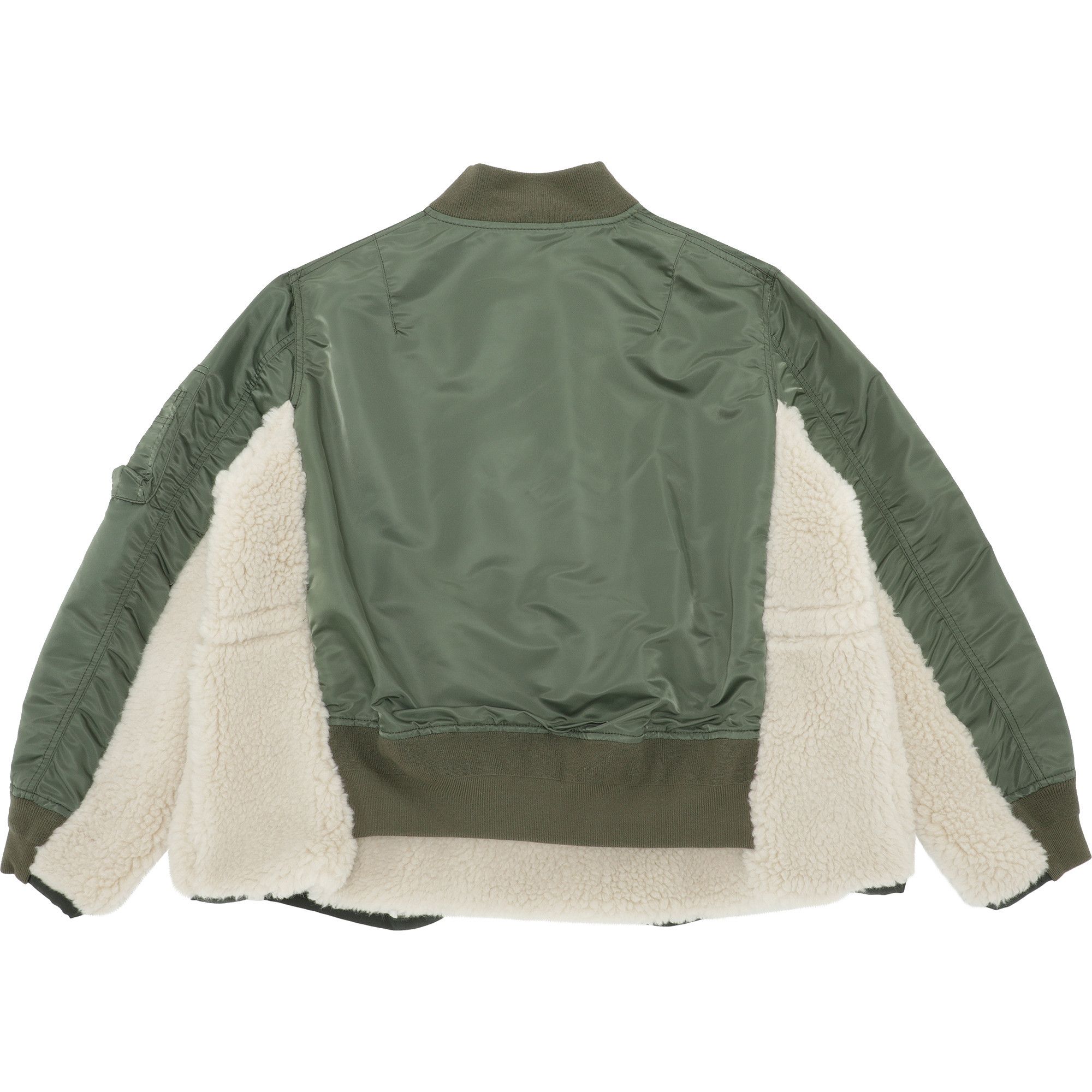 Buy Sacai Nylon Twill Mix Blouson 'Khaki' - 21 05745 501 | GOAT