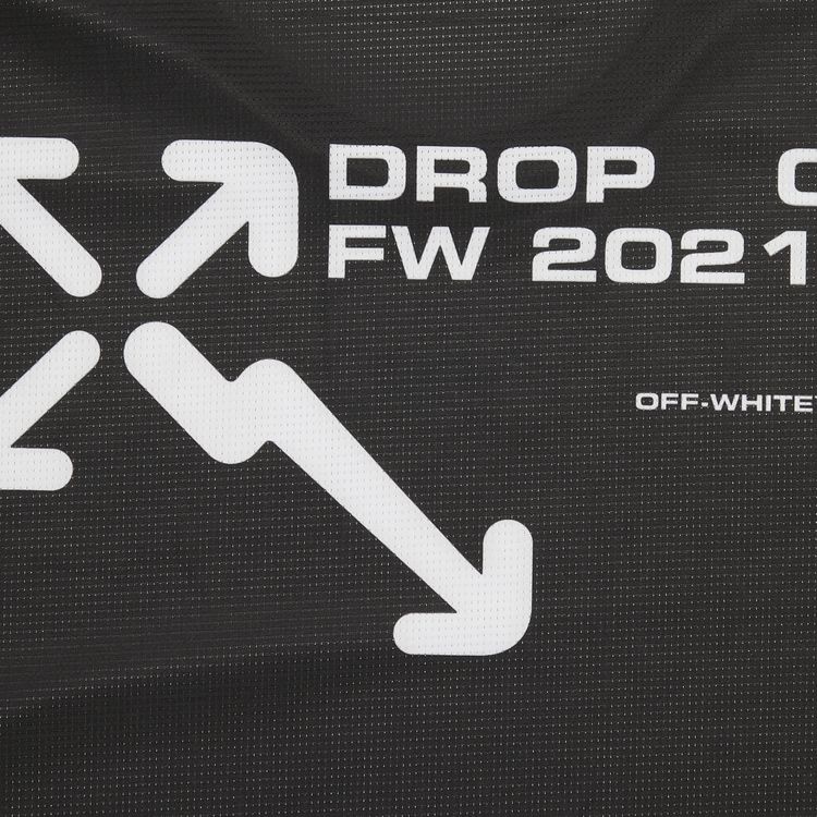 Off White Active Long Sleeve Tee BlackOrange