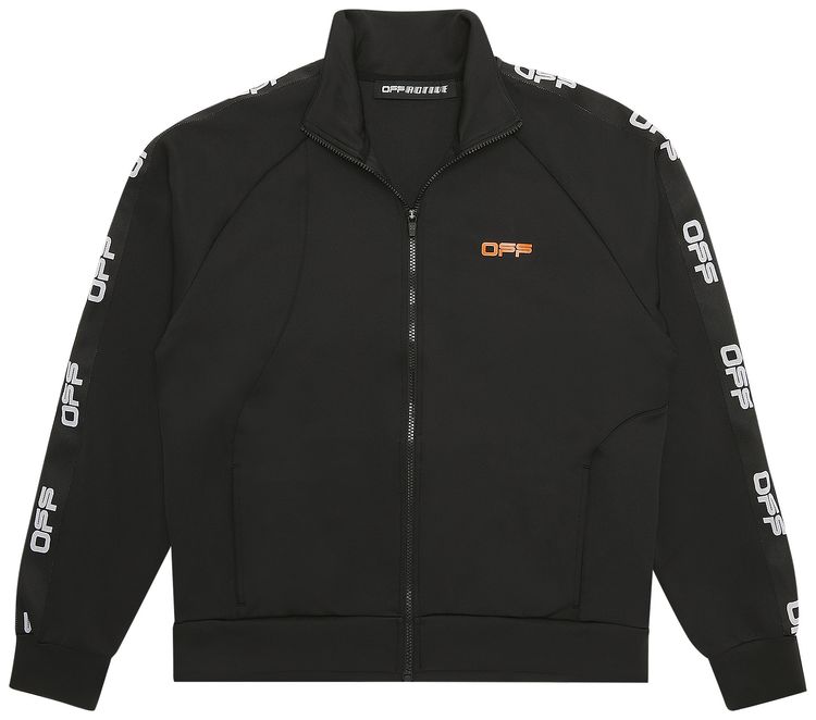 Off White Active Track Jacket BlackOrange