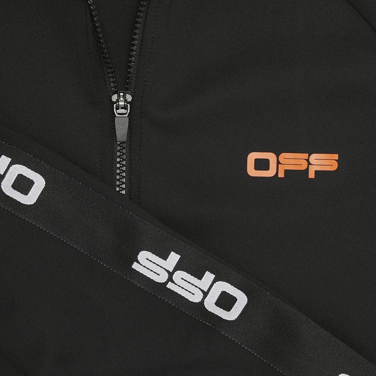Off White Active Track Jacket BlackOrange