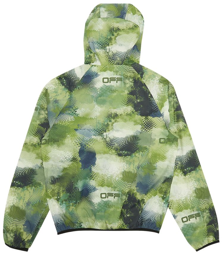 Off White Active Packable Jacket Aop Multicolor