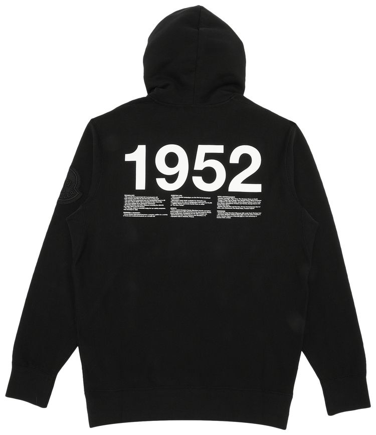 Moncler Genius Large Logo Hoodie Black