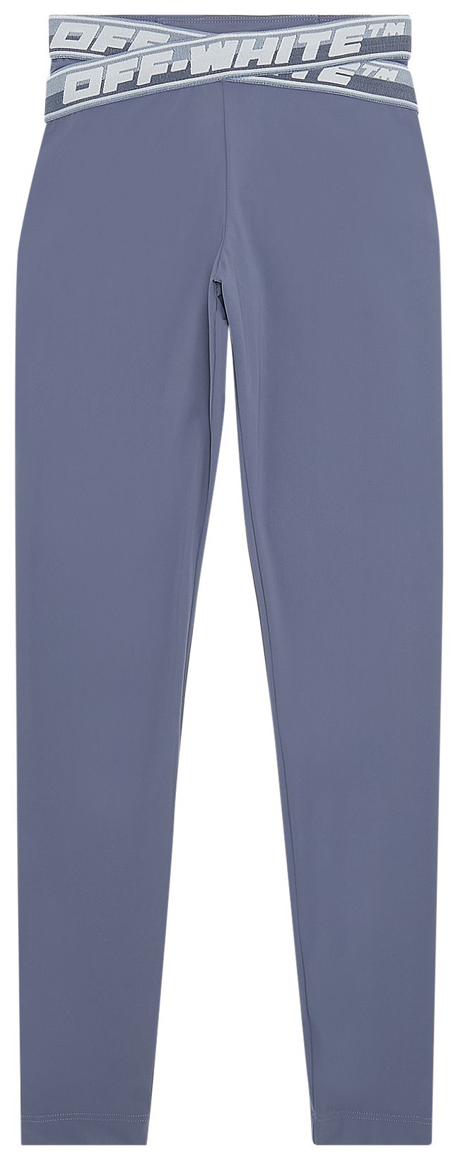 Off White Athletic Logo Band Leggings Medium Grey