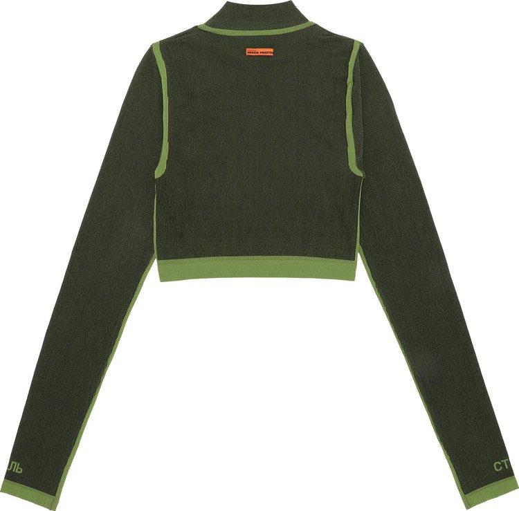 Heron Preston CTNMB Active 3D Rib Top BlackGreen