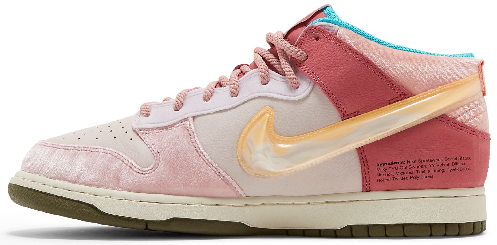 Buy Social Status x Dunk Mid 'Strawberry Milk' DJ1173 600 GOAT