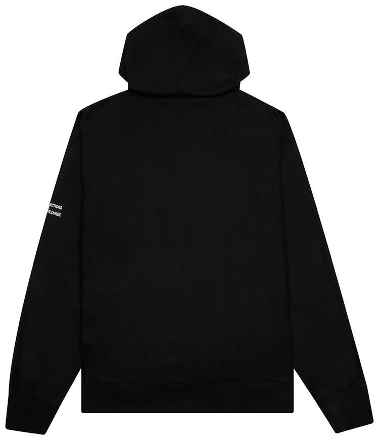 Helmut Lang Patchwork Logo Hoodie Black