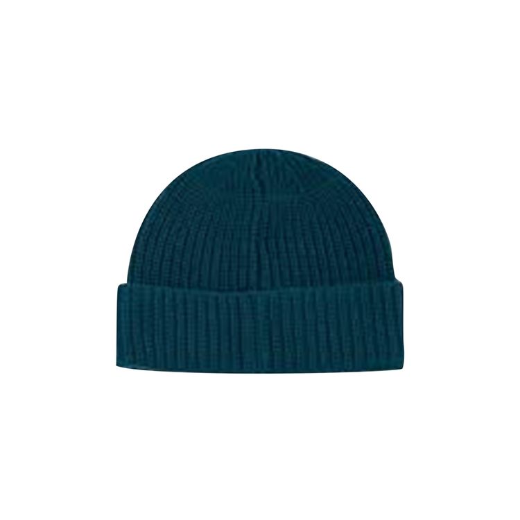 Stone Island Patch Logo Beanie Cobalt Blue