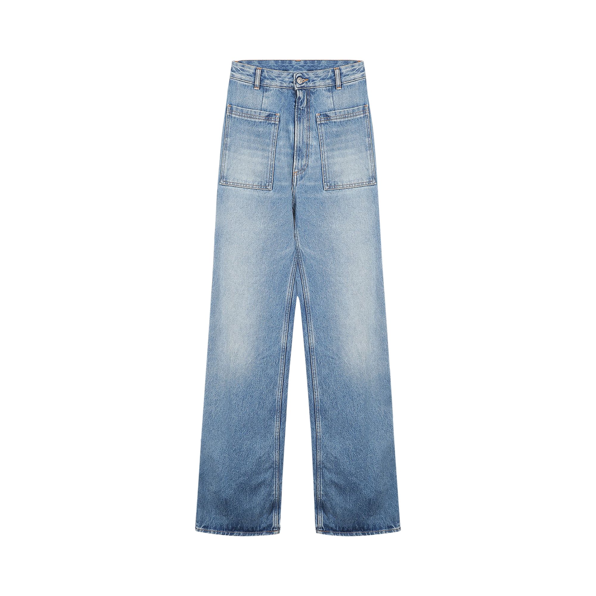 Buy MM6 Maison Margiela 5 Pocket Straight Leg Jeans 'Blue 