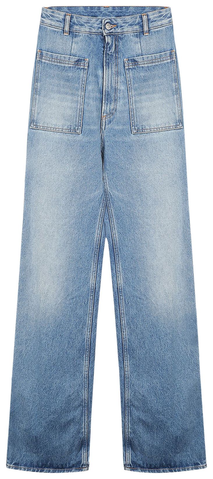 MM6 Maison Margiela 5 Pocket Straight Leg Jeans Blue