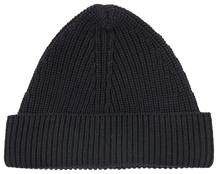 Maison Margiela Logo Stitch Beanie Black
