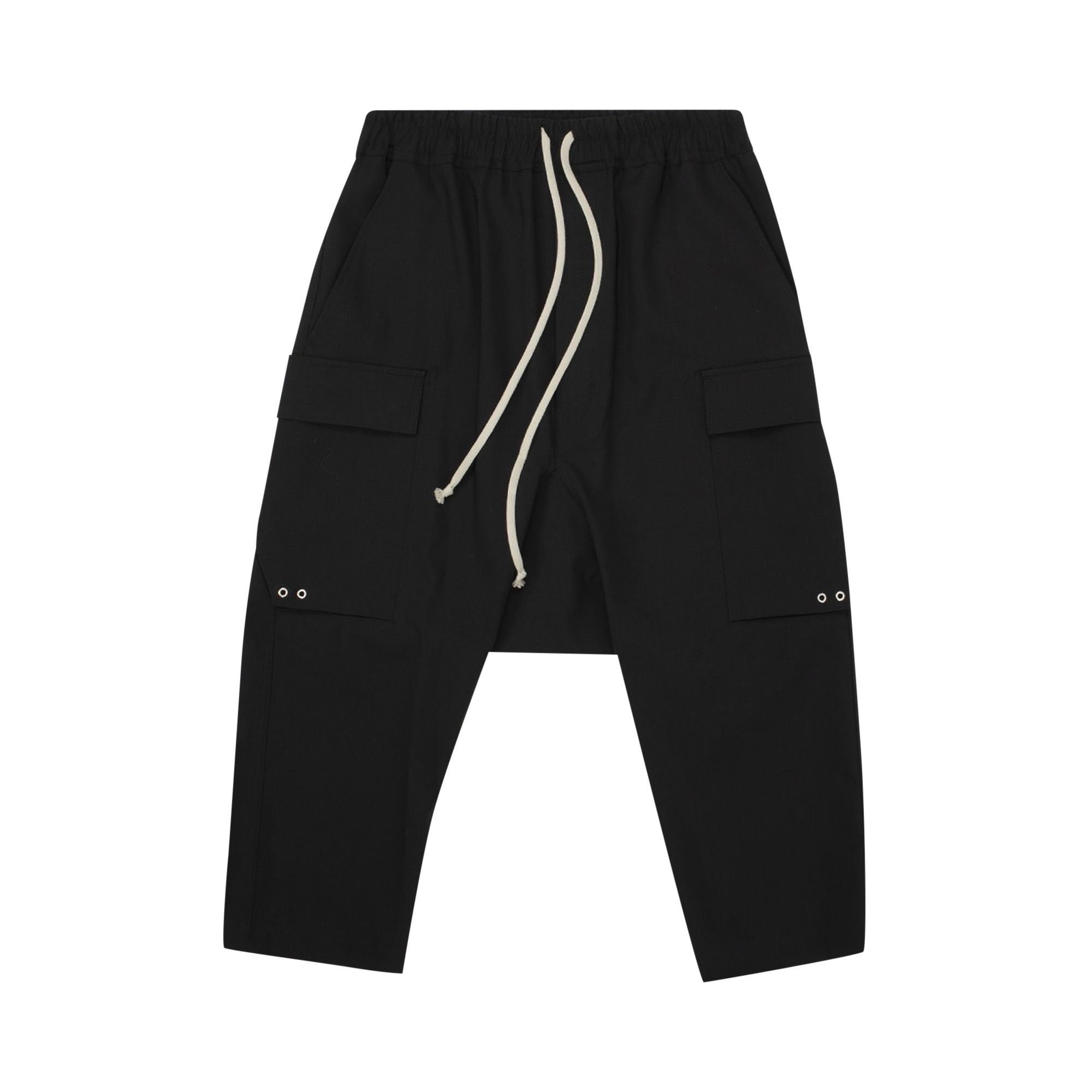 Buy Rick Owens Cargo Cropped Pants 'Black' - RU02A5385 ZL 09 | GOAT