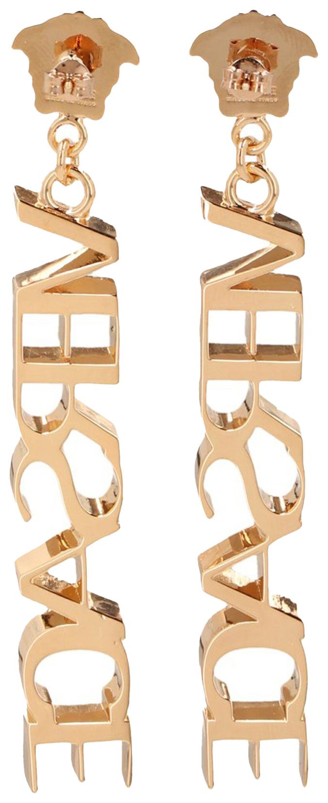 Versace Metal Earrings Versace Gold