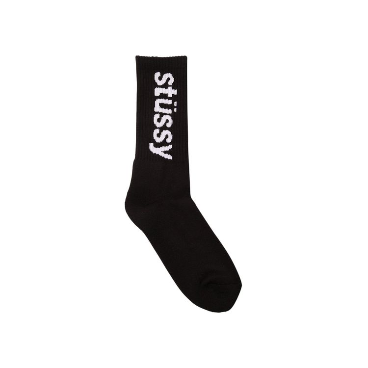 Stussy Helvetica Sock Black