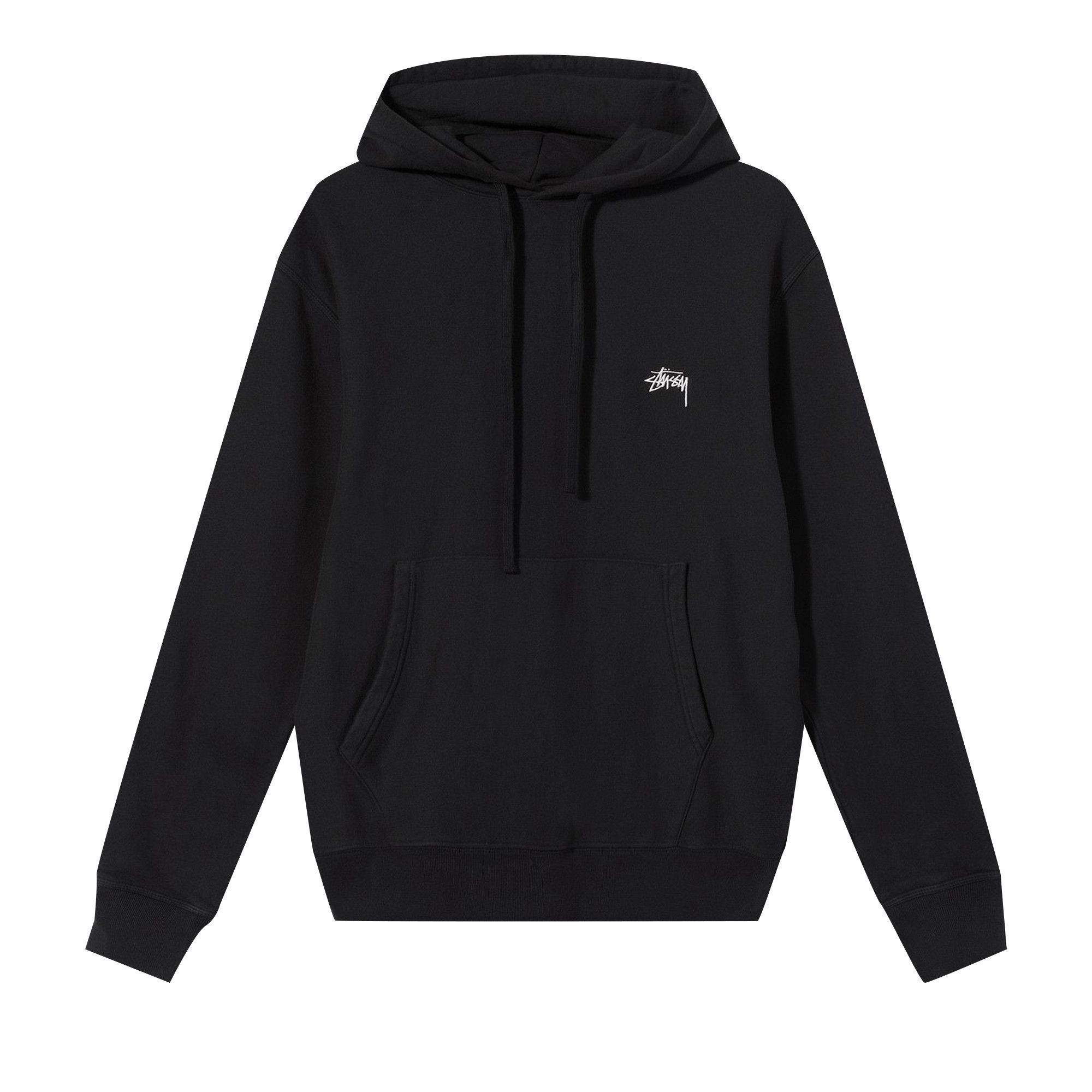 Buy Stussy Stock Logo Hoodie Black 118417 BLAC GOAT