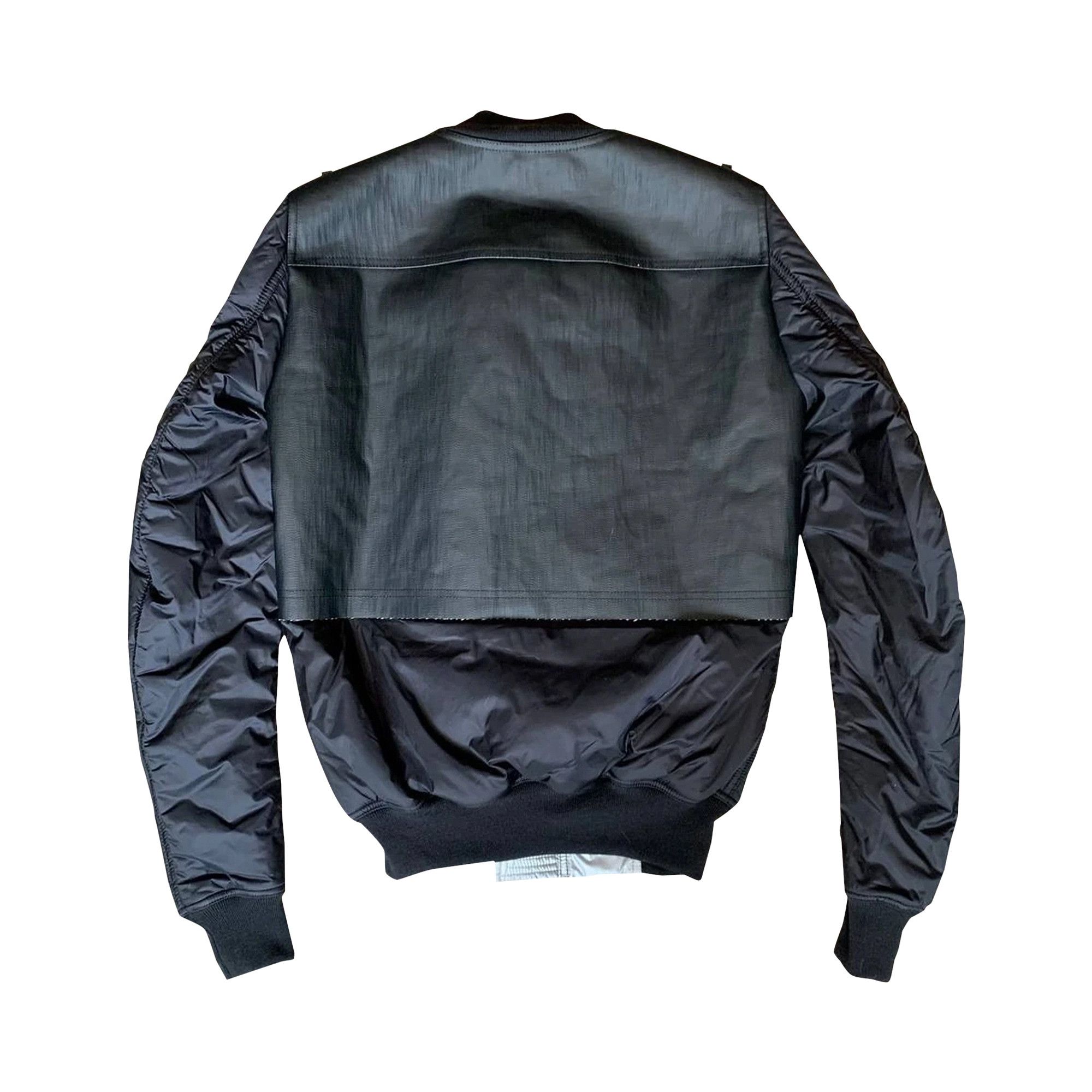 Buy Rick Owens Nylon Flight Bomber Jacket 'Black/Silver Buy Rick Owens Nylon Flight Bomber Jacket 'Black/Silver