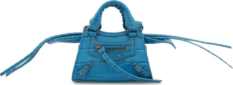 Balenciaga Neo Classic Super Nano Top Handle Bag 'Turquoise'