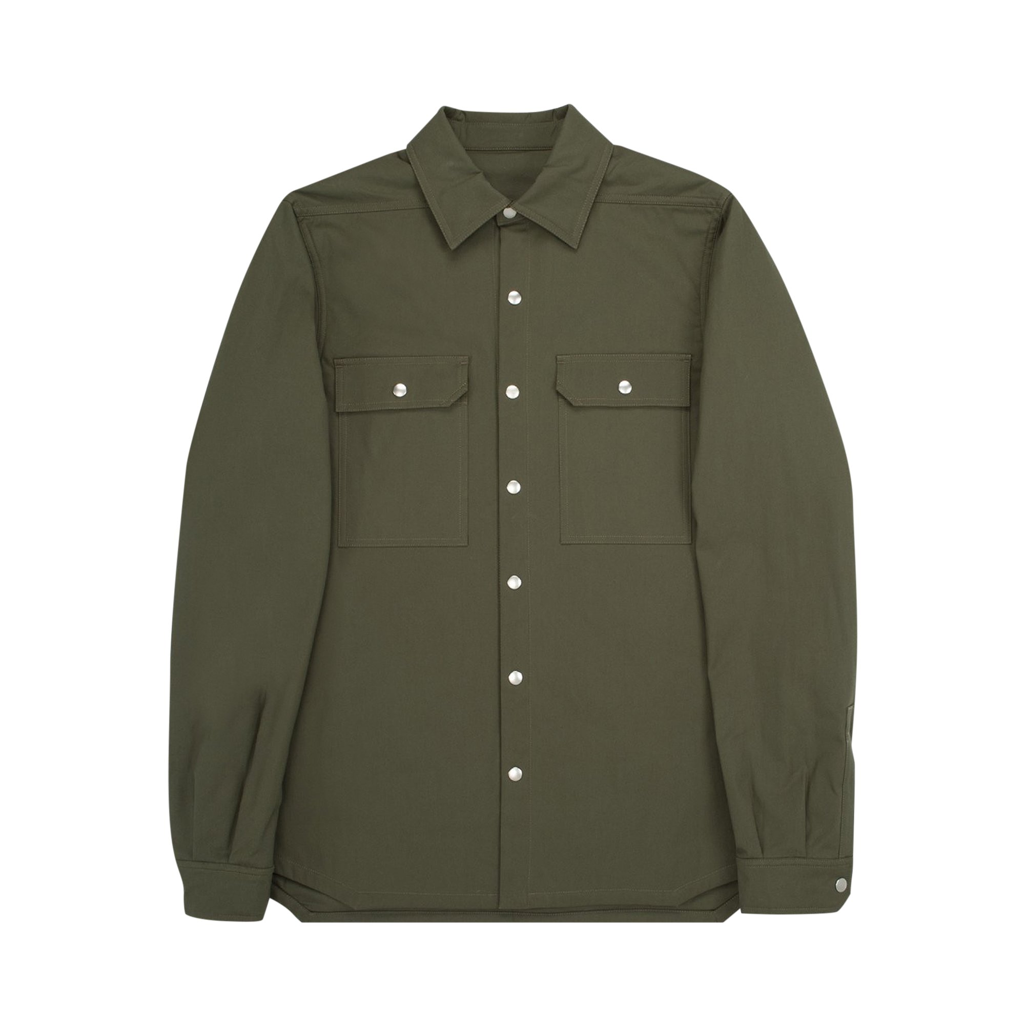 Buy Rick Owens Button Up Outershirt 'Green' - RU02A5729 TE 15