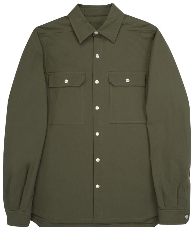 Rick Owens Button Up Outershirt Green