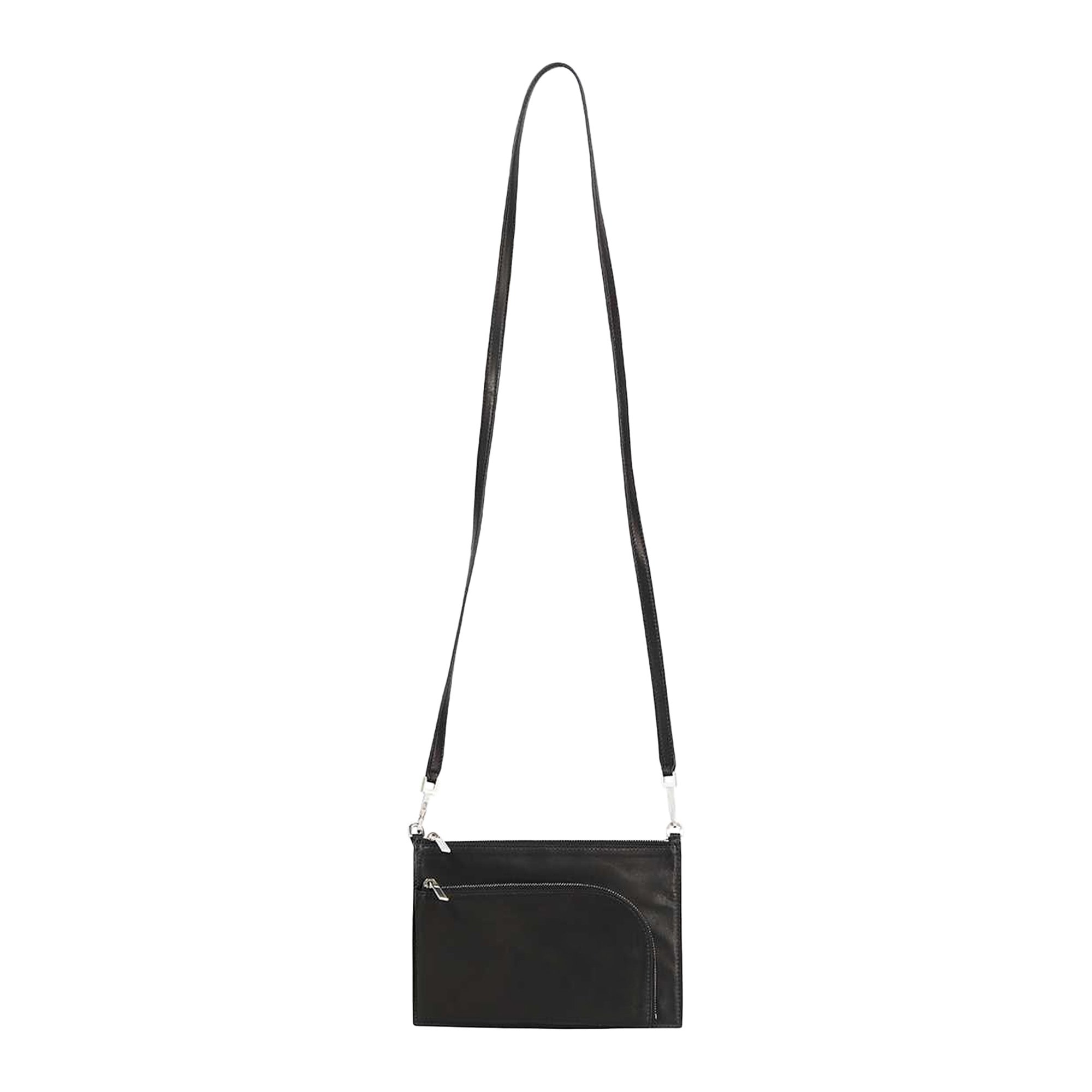 Buy Rick Owens Leather Club Pouch 'Black' - RA02A0813 09 | GOAT