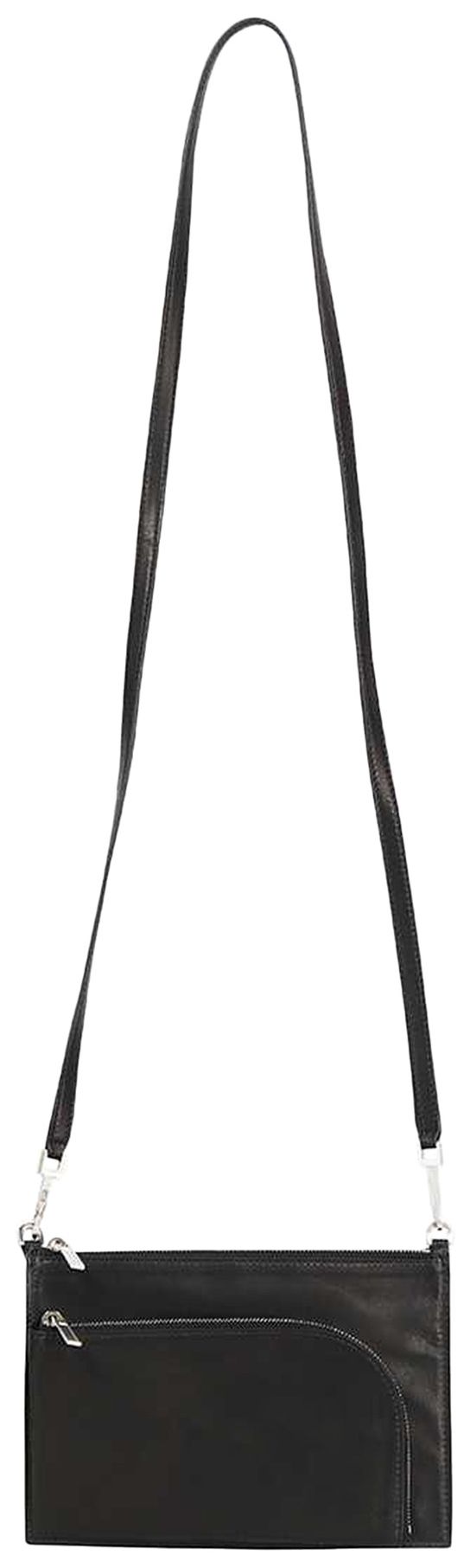 Rick Owens Leather Club Pouch Black