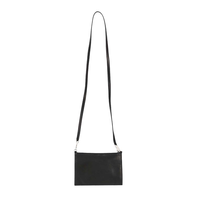 Rick Owens Leather Club Pouch Black