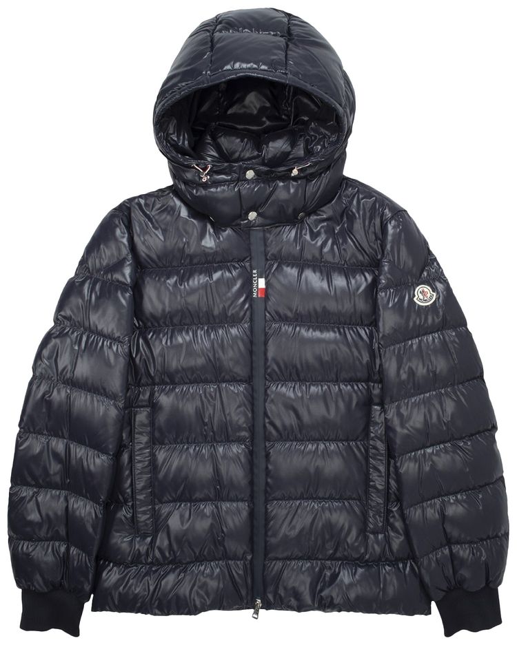 Moncler Cuvellier Shiny Puffer Jacket Navy