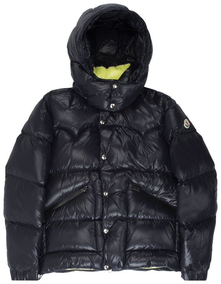 Moncler Coutard Shiny Puffer Jacket Navy