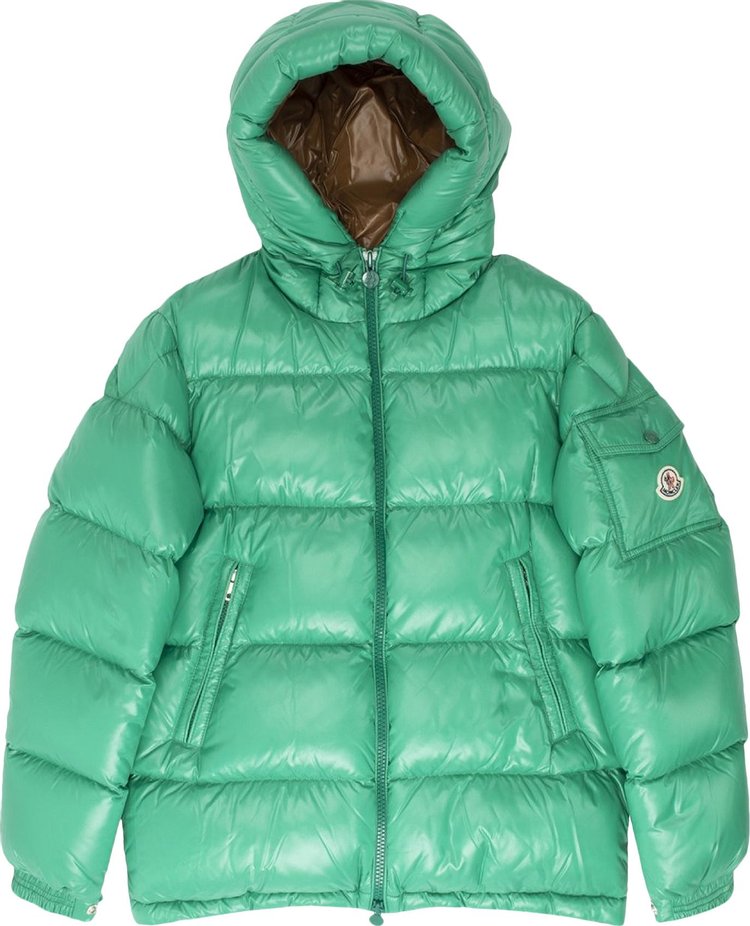 Buy Moncler Ecrins Shiny Puffer Jacket 'Green' - 1A001 68 68950 845 | GOAT