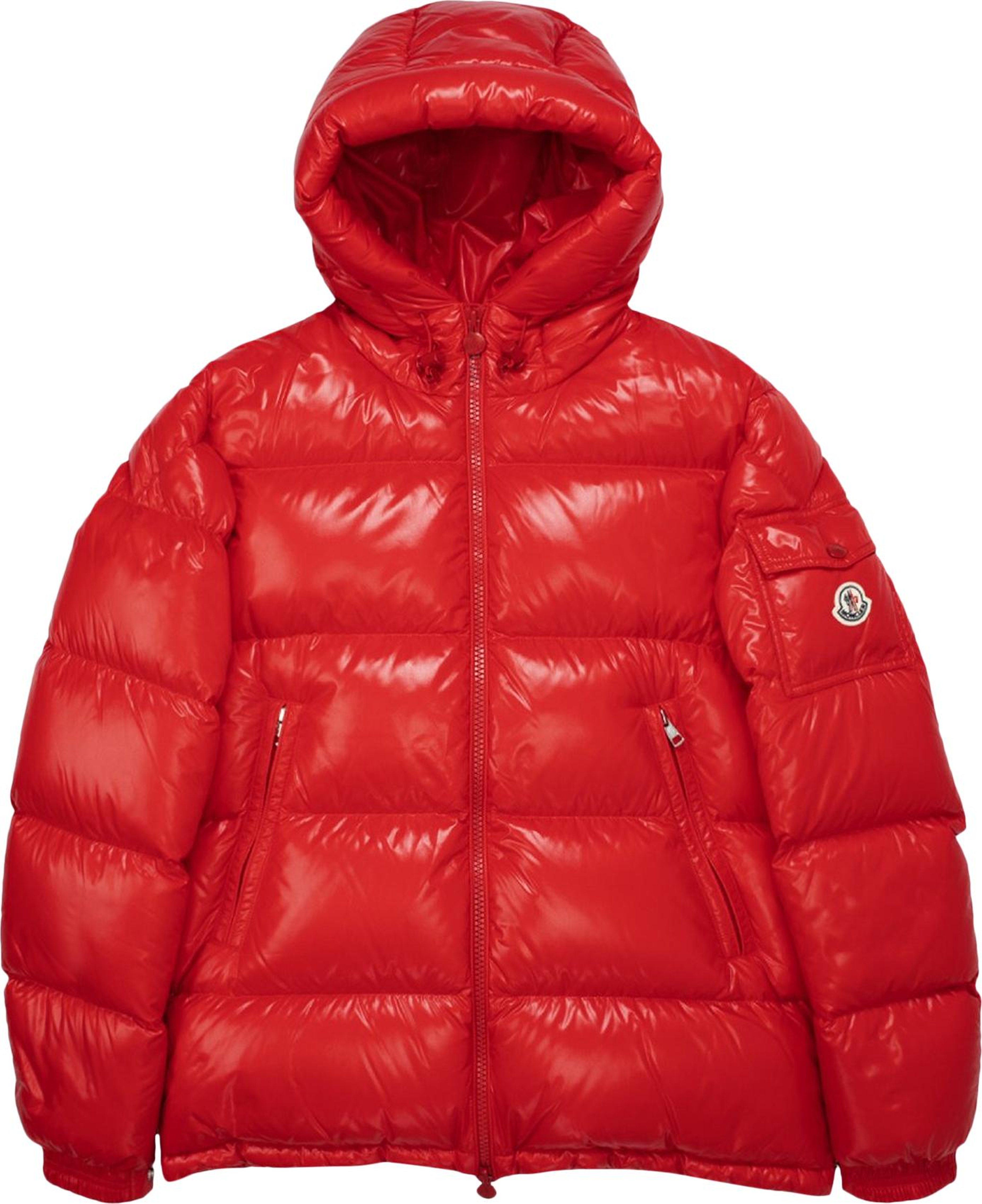Buy Moncler Ecrins Shiny Puffer Jacket 'Red' - 1A001 68 68950 455 | GOAT