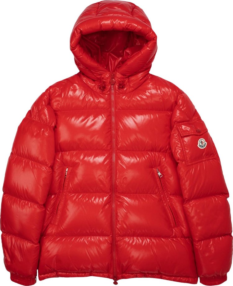 Moncler Ecrins Shiny Puffer Jacket 'Red'