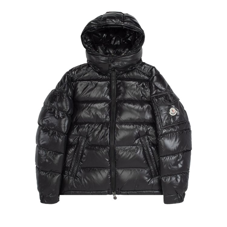 Buy Moncler Maya Hooded Puffer Shiny Jacket 