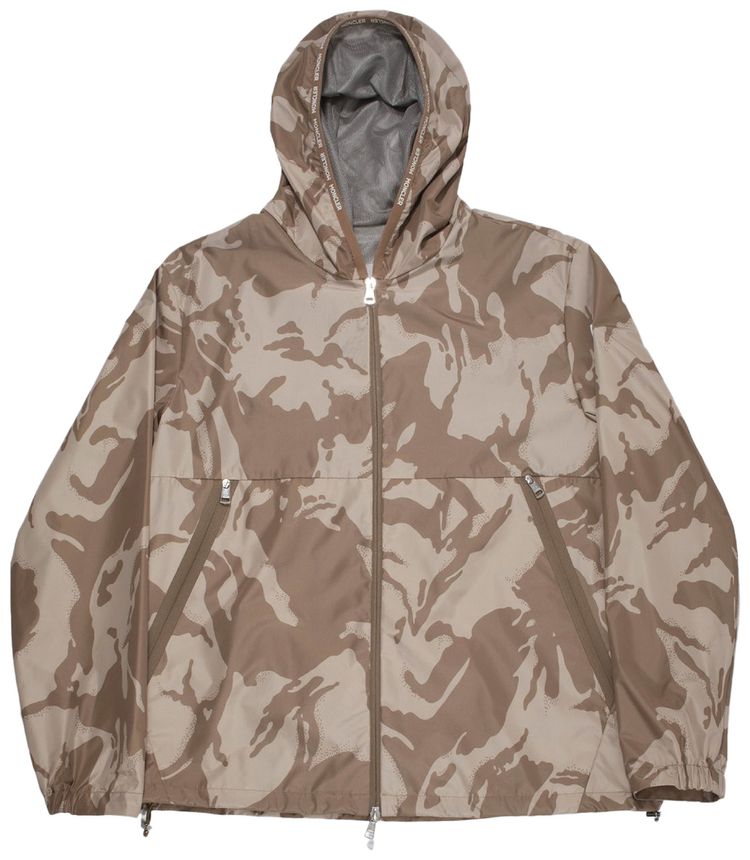 Moncler Chardon Hooded Jacket Tan