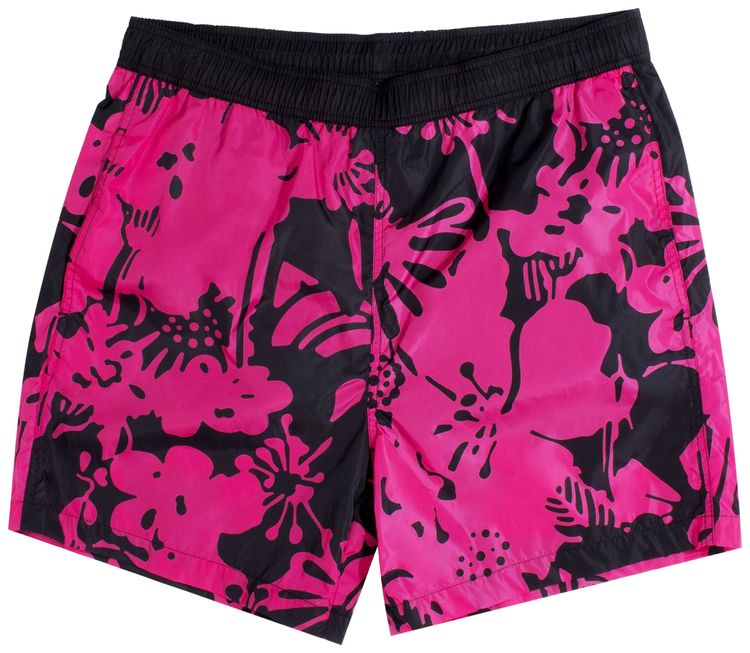 Moncler Swim Trunks RedMulticolor