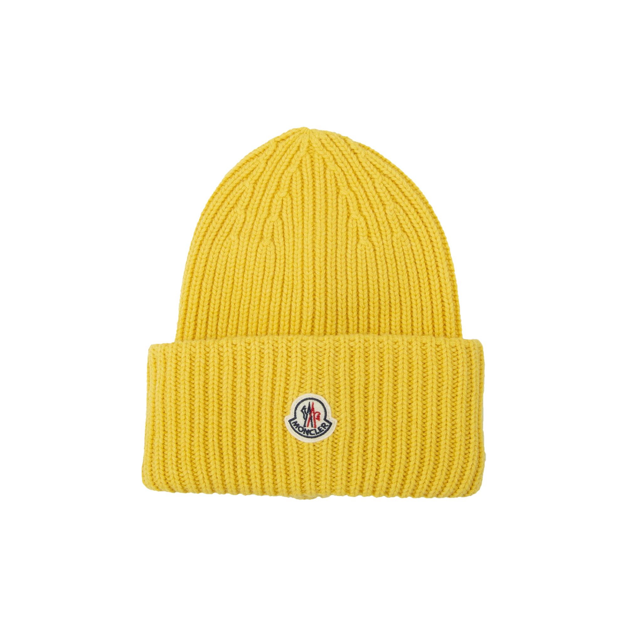 Moncler yellow sale hat