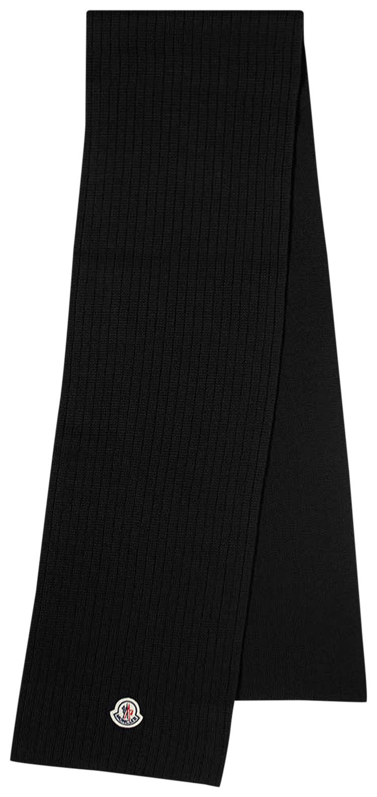 Moncler Small Logo Scarf Black
