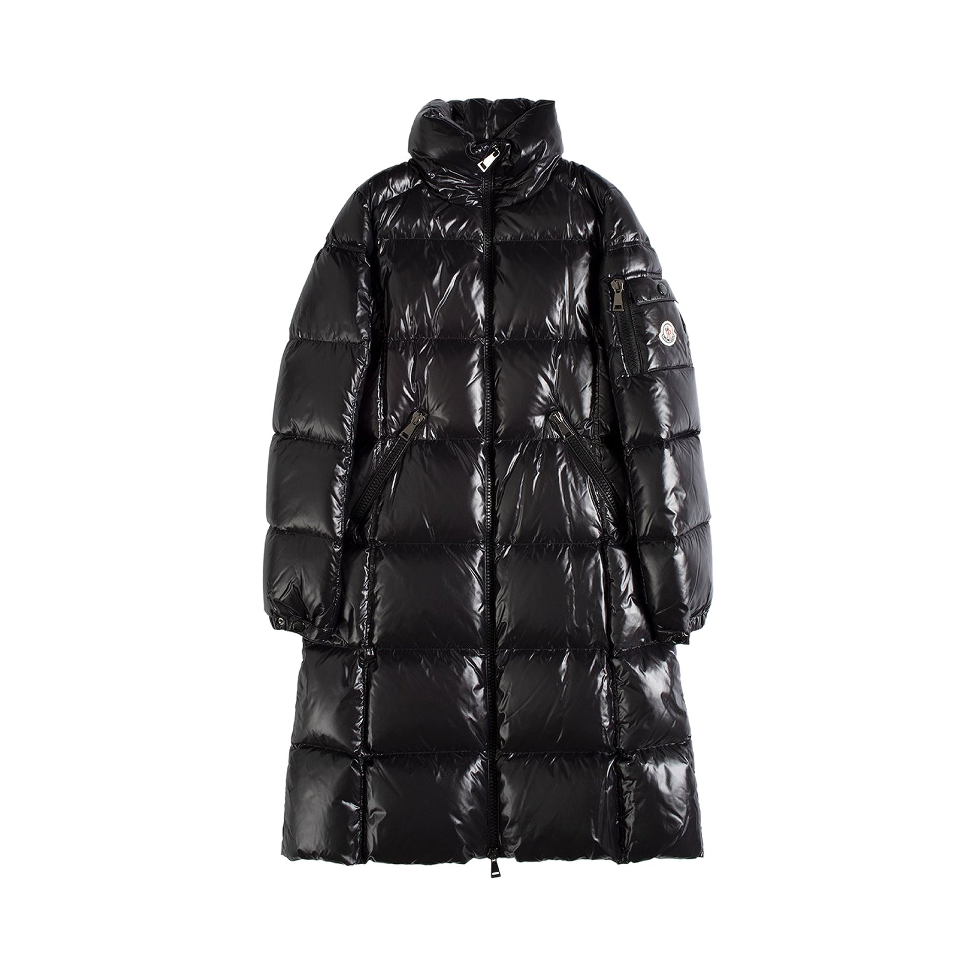 Buy Moncler Moyadons Long High Neck Puffer Jacket 'Black' - 1C568