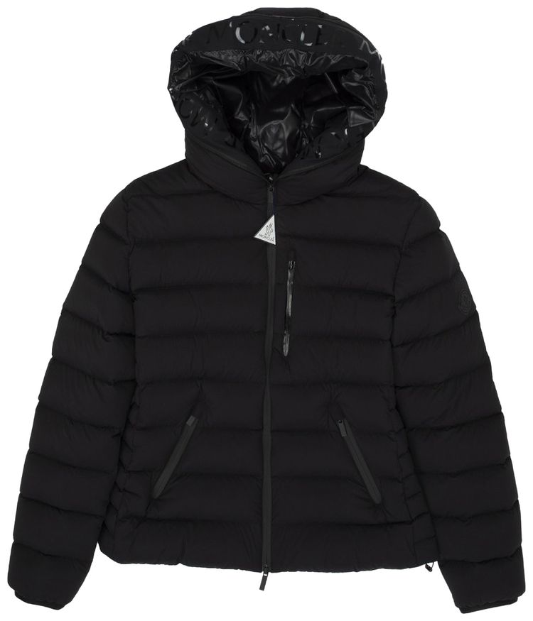 Moncler Herbe Full Zip Puffer Jacket Black