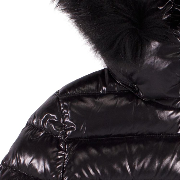 Moncler Badyfur Jacket With Fur Collar Black