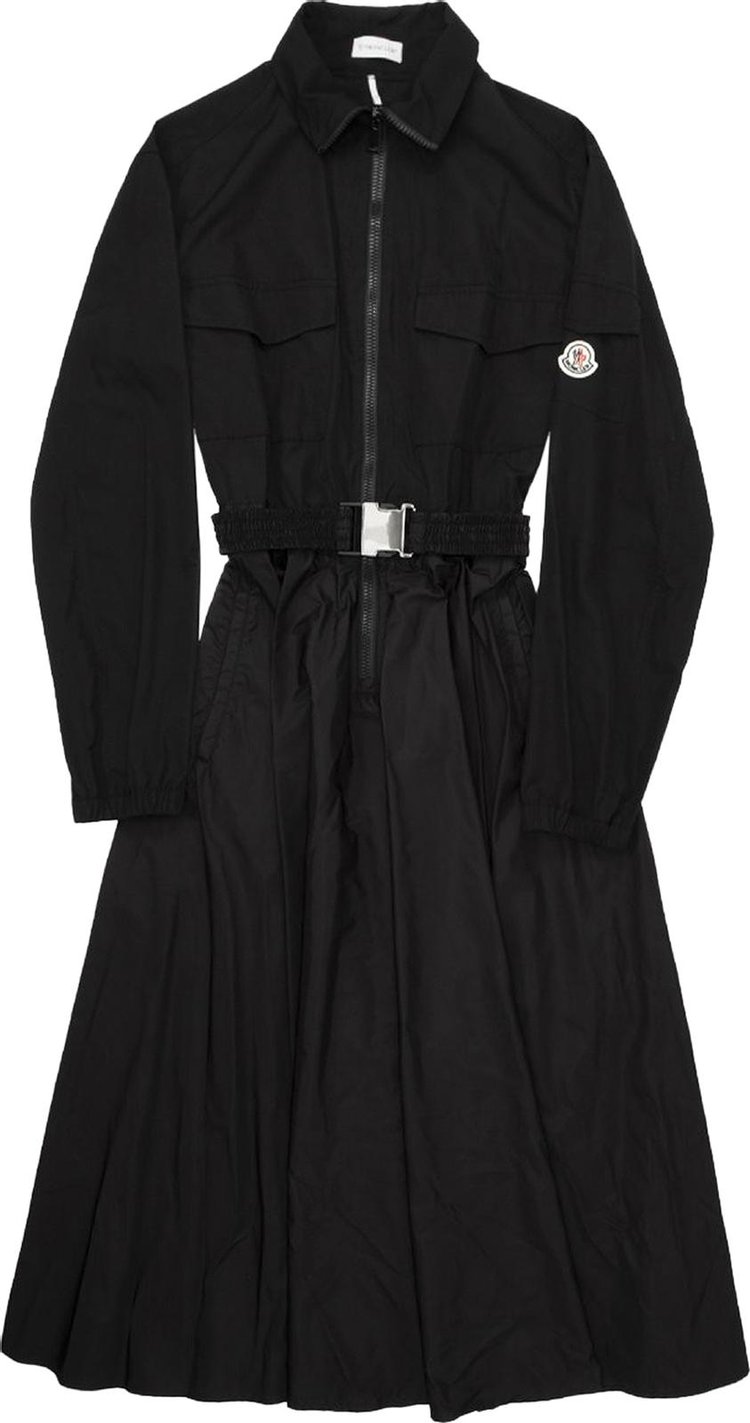 Moncler Maxi Turtleneck Dress 'Black'