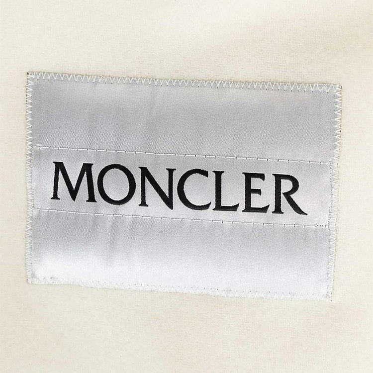 Moncler Scarf With Fringes Cream