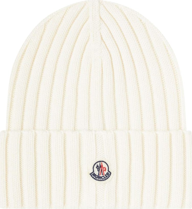 Moncler Knitted Hat 'Ivory'