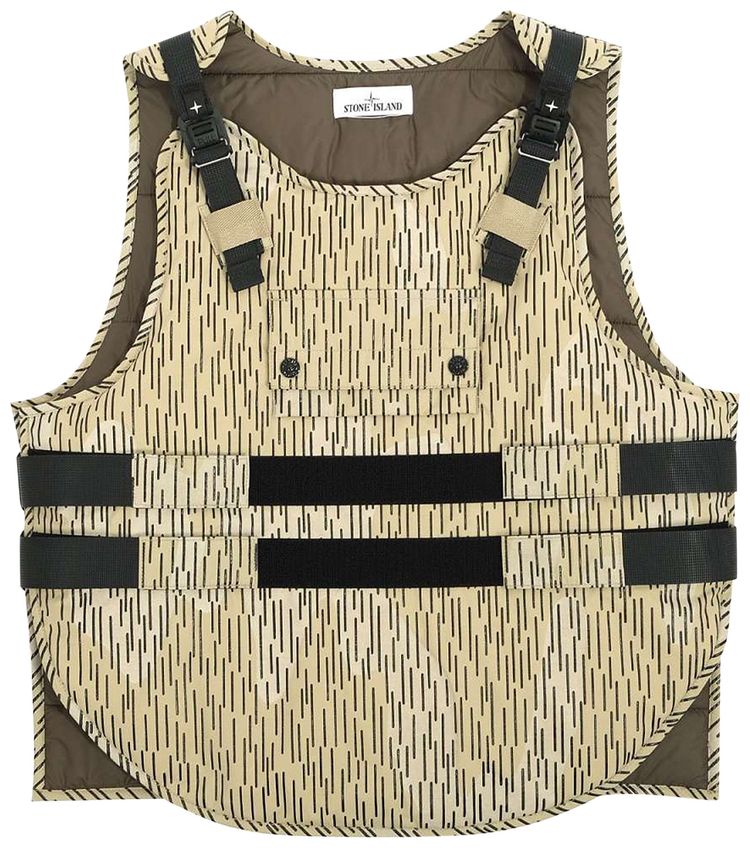 Stone Island Rain Camo Technical Bib Natural Beige